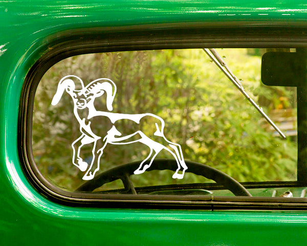 2 Bighorn Sheep Decal Stickers - The Sticker And Decal Mafia