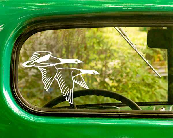 2 CANADIAN GEESE Decals Stickers - The Sticker And Decal Mafia