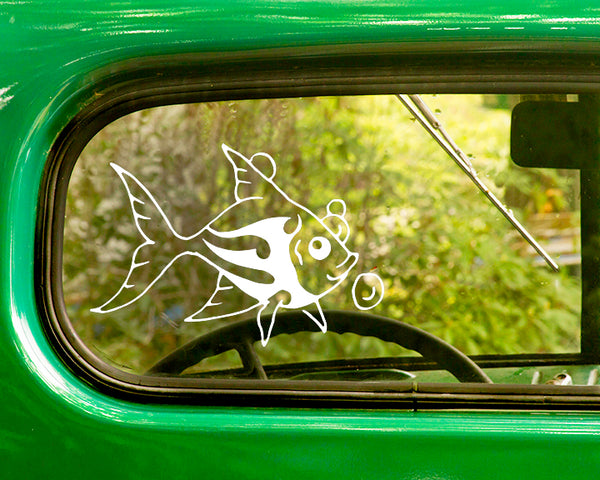 2 Tropical Fish Decals Stickers - The Sticker And Decal Mafia