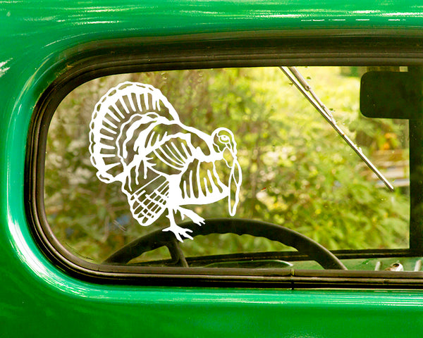 2 WILD TOM TURKEY Decals Stickers - The Sticker And Decal Mafia