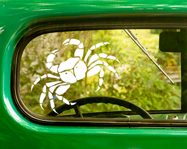 2 CRAB Decal Stickers - The Sticker And Decal Mafia