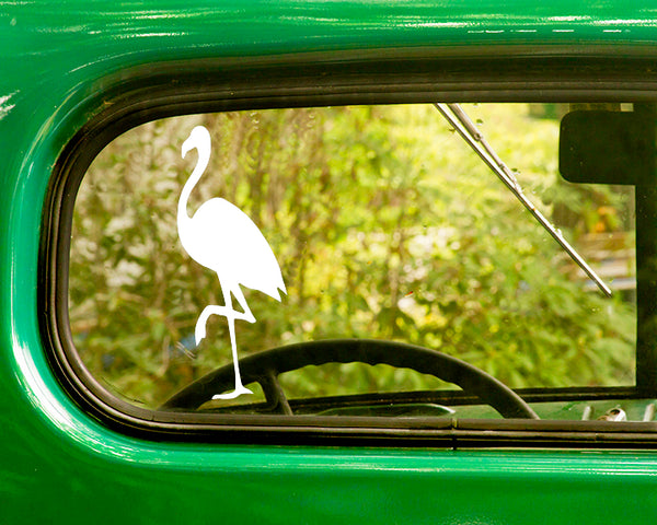 2 FLAMINGO BIRD Decals Stickers - The Sticker And Decal Mafia