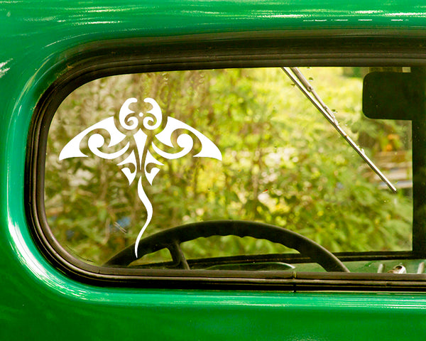 2 TRIBAL MANTA SEA RAY STINGRAY Decal Stickers - The Sticker And Decal Mafia