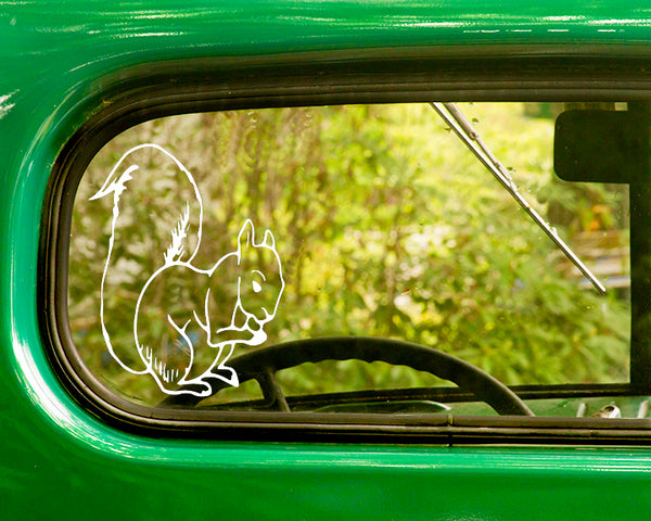 2 SQUIRREL Decal Stickers - The Sticker And Decal Mafia
