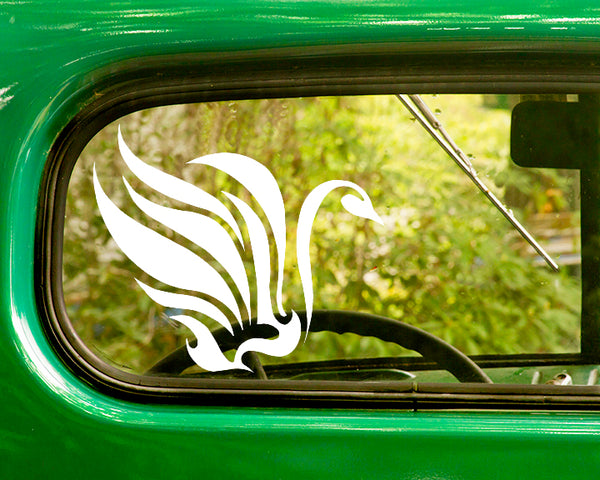 2 TRIBAL SWAN Decal Stickers - The Sticker And Decal Mafia