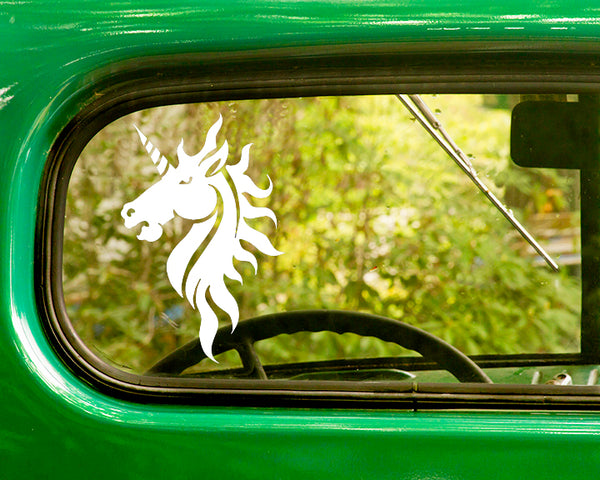 2 UNICORN Decal Stickers - The Sticker And Decal Mafia