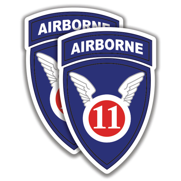 11th AIRBORNE DIVISION US ARMY DECAL 2 Stickers Bogo