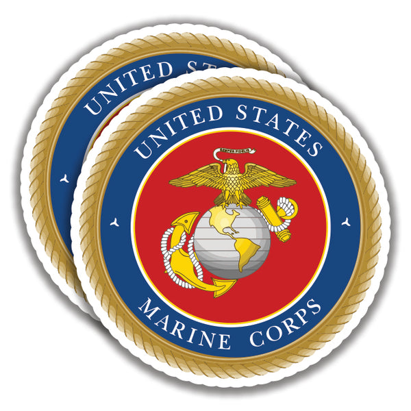 U.S. MARINE CORP SEAL EMBLEM DECALs Sticker Bogo