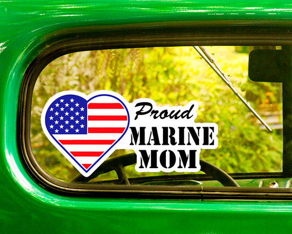 Proud U.S. Marine Wife 2 Decals Stickers Bogo - The Sticker And Decal Mafia