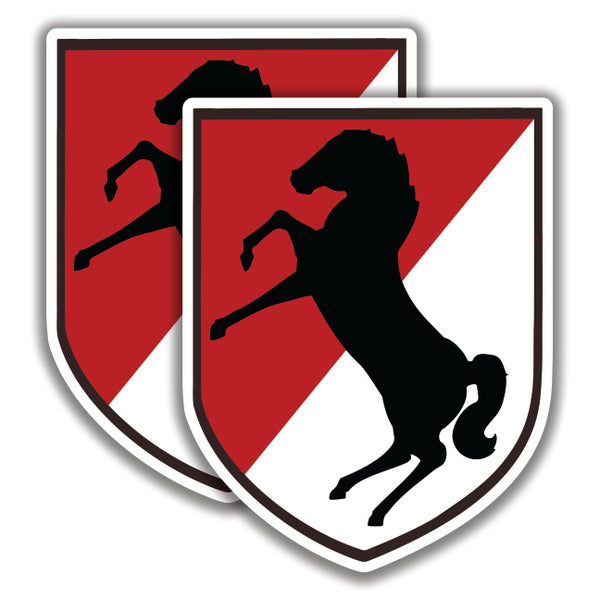 U.S. ARMY 11th ARMORED CAVALRY REGIMENT DECALs Sticker BOGO 2 for 1