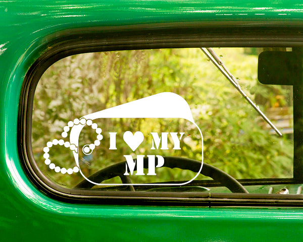 2 I love My MP U.S. Military Police Decal Sticker - The Sticker And Decal Mafia
