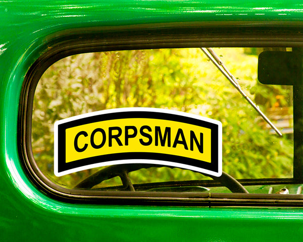 2 U.S. Army Corpsman Tab Decals Stickers Bogo - The Sticker And Decal Mafia