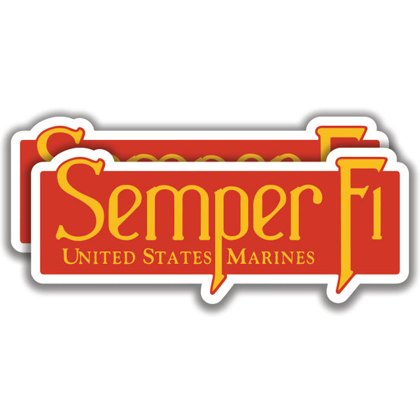 SEMPER FIDELIS U.S MARINES DECALs Sticker Bogo 2 For 1