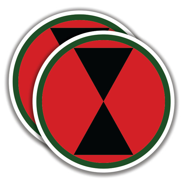 U.S. 7th INFANTRY DIVISION DECALs Sticker Bogo