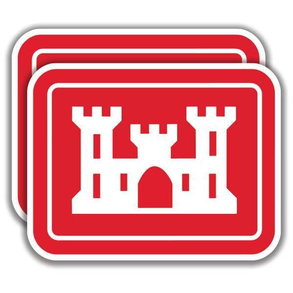 U.S. CORP OF ENGINEERS DECAL Army Sticker Bogo 2 For 1