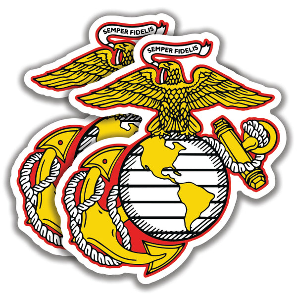 U.S.M.C. MARINE CORP SEMPER FIDELIS DECALs Sticker Bogo 2 For 1