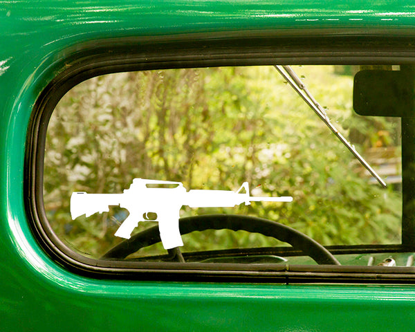 2 AR-15 Assault Rifle Decal Sticker - The Sticker And Decal Mafia