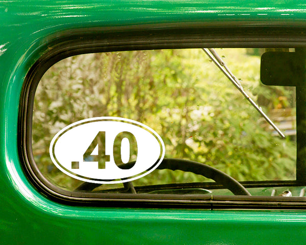 2 .40 Bullet Caliber Decal Stickers - The Sticker And Decal Mafia