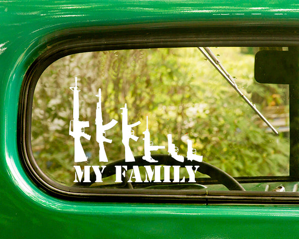 My Gun Family Decal Sticker - The Sticker And Decal Mafia