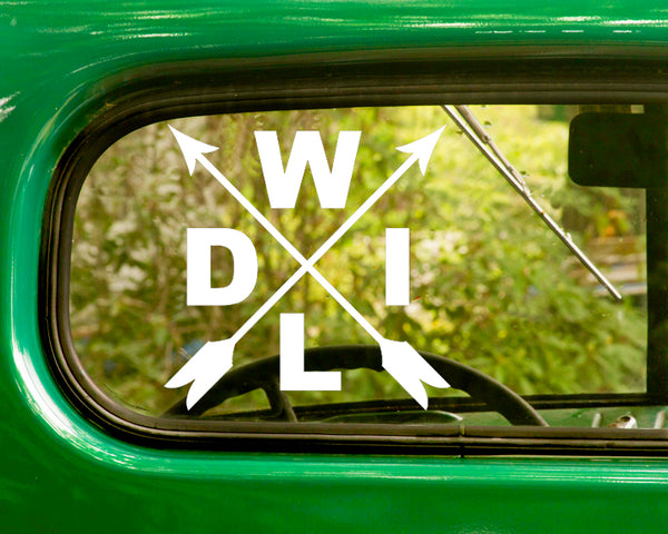 2 WILD Wilderness Nature Decal Stickers - The Sticker And Decal Mafia