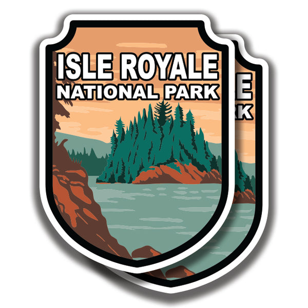 ISLE ROYALE NATIONAL PARK DECAL 2 Stickers Bogo