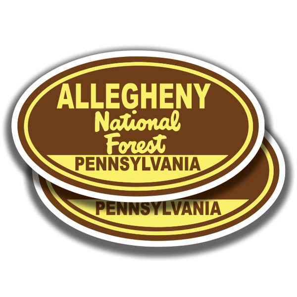 ALLEGHENY NATIONAL FOREST DECAL Pennsylvania 2 Stickers Bogo