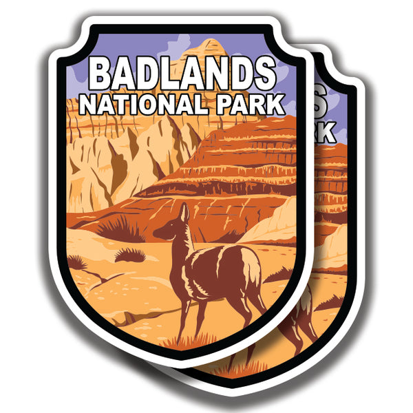 BADLANDS NATIONAL PARK DECAL 2 Stickers Bogo