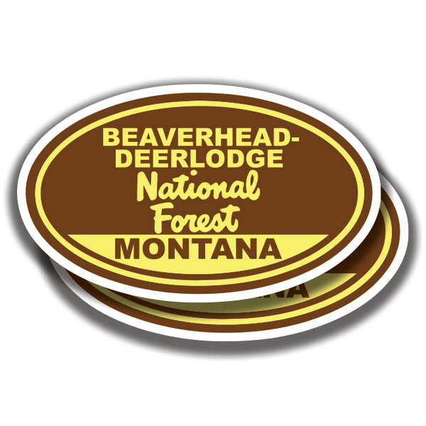 BEAVERHEAD-DEERLODGE NATIONAL FOREST DECAL Montana 2 Stickers Bogo