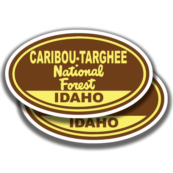 CARIBOU-TARGHEE NATIONAL FOREST DECAL Idaho 2 Stickers Bogo