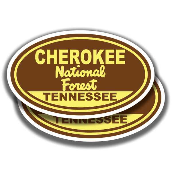 CHEROKEE NATIONAL FOREST DECAL Tennessee 2 Stickers Bogo