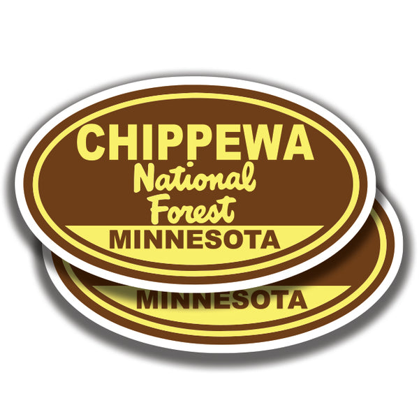 CHIPPEWA NATIONAL FOREST DECAL Minnesota 2 Stickers Bogo