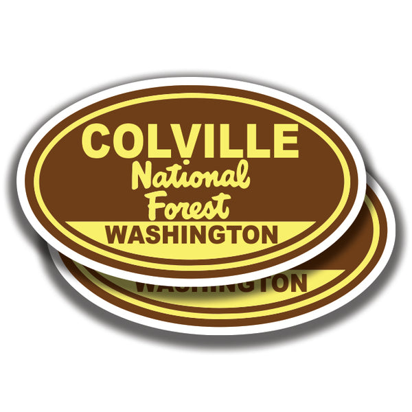 COLVILLE NATIONAL FOREST DECAL Washington 2 Stickers Bogo