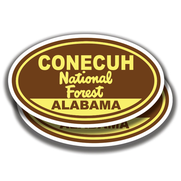 CONECUH NATIONAL FOREST DECAL Alabama 2 Stickers Bogo