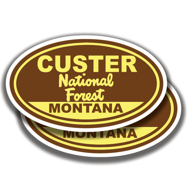 CUSTER NATIONAL FOREST DECAL Montana 2 Stickers Bogo