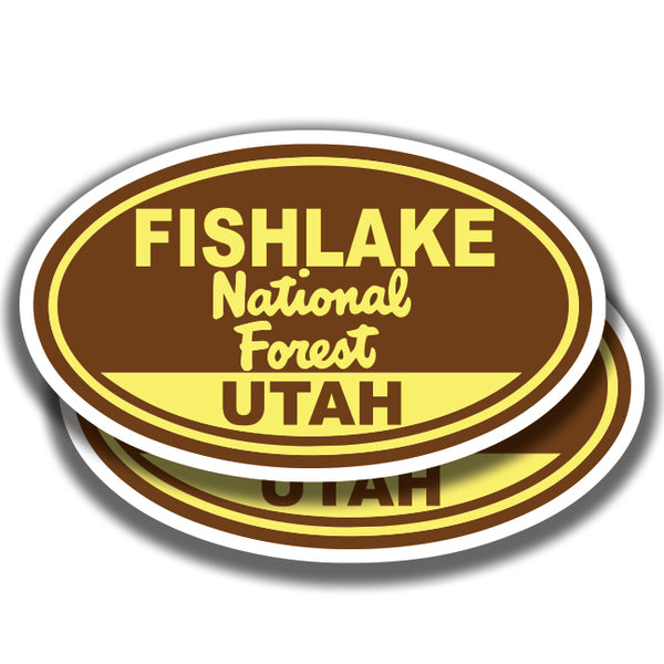 FISHLAKE NATIONAL FOREST DECAL Utah 2 Stickers Bogo