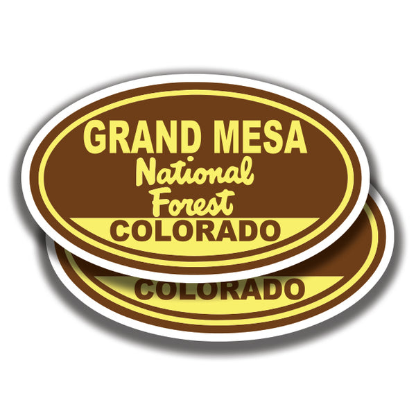 GRAND MESA NATIONAL FOREST DECALs Colorado 2 Stickers Bogo