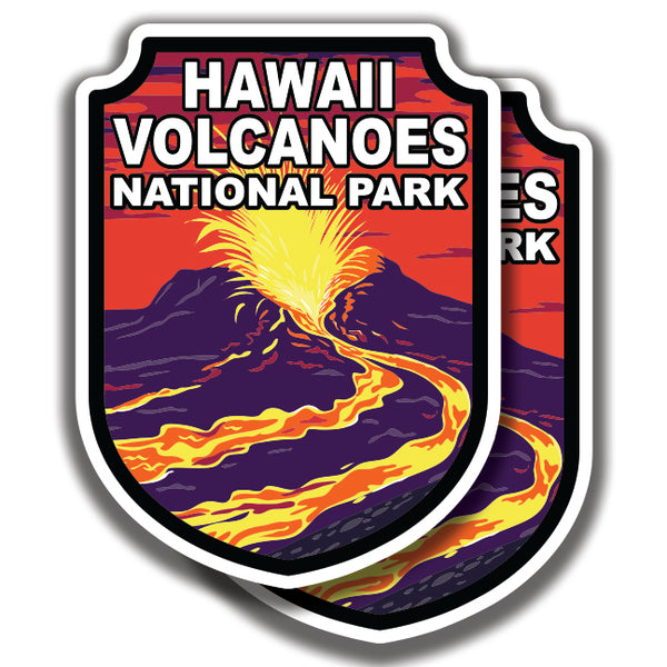 HAWAII VOLCANOES NATIONAL PARK DECAL 2 Stickers Bogo