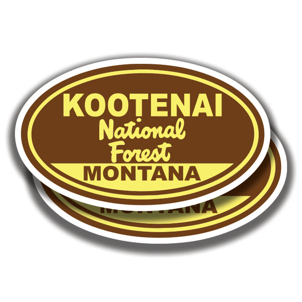 KOOTENAI NATIONAL FOREST DECALs Montana 2 Stickers Bogo