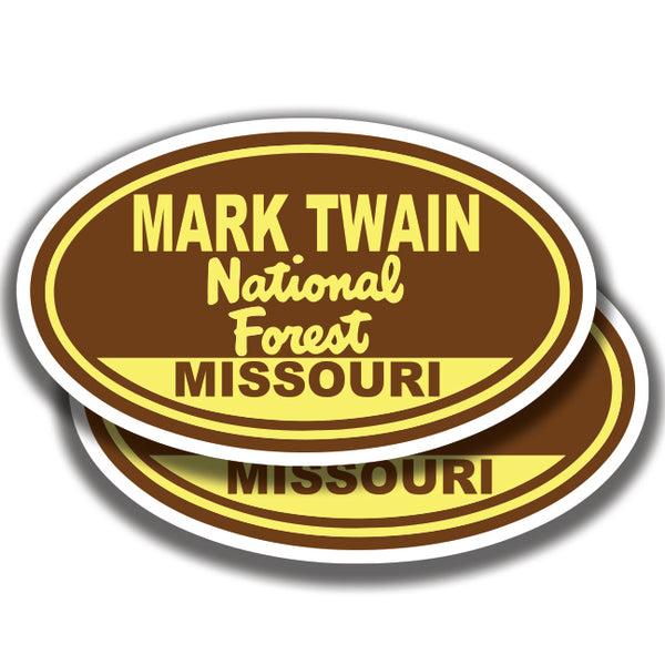 MARK TWAIN NATIONAL FOREST DECALs Missouri 2 Stickers Bogo