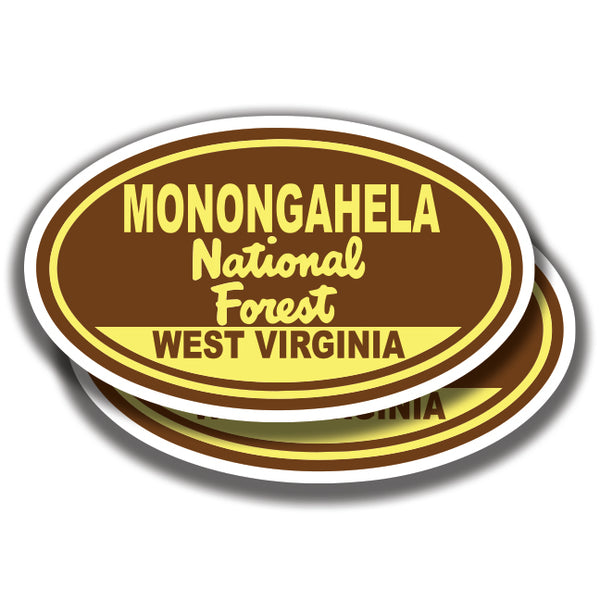 MONONGAHELA NATIONAL FOREST DECALs West Virginia 2 Stickers Bogo