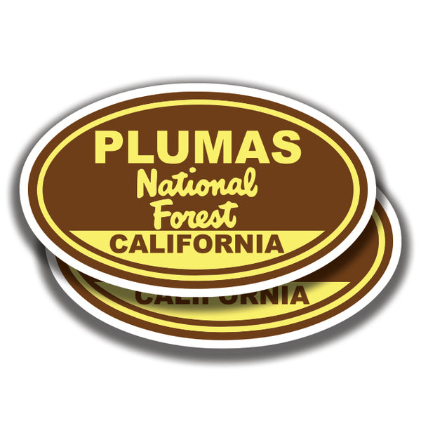 PLUMAS NATIONAL FOREST DECALs California 2 Stickers Bogo