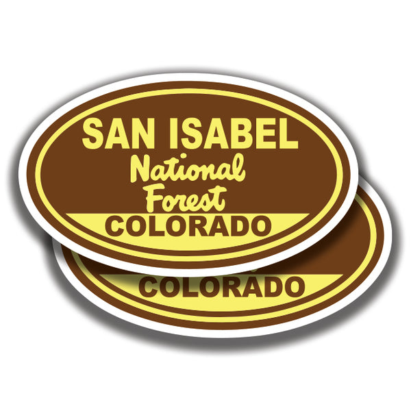 SAN ISABEL NATIONAL FOREST DECALs Colorado 2 Stickers Bogo