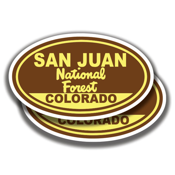 SAN JUAN NATIONAL FOREST DECALs Colorado 2 Stickers Bogo