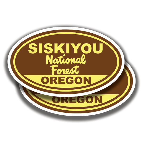 SISKIYOU NATIONAL FOREST DECALs Oregon 2 Stickers Bogo