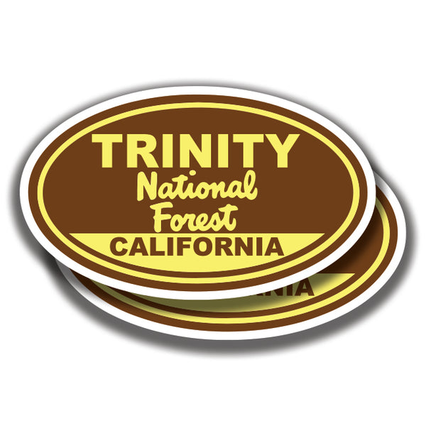 TRINITY NATIONAL FOREST DECALs California 2 Stickers Bogo