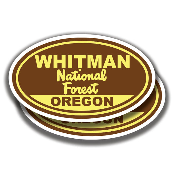 WHITMAN NATIONAL FOREST DECALs Oregon 2 Stickers Bogo