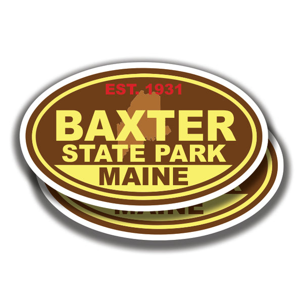BAXTER STATE PARK DECALs Maine 2 Stickers Bogo