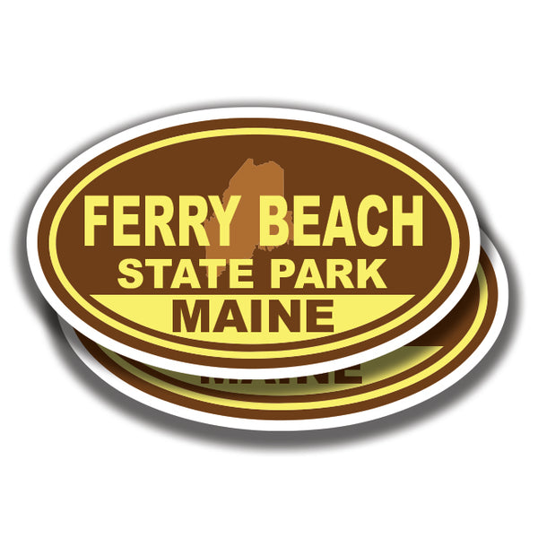 FERRY BEACH STATE PARK DECALs Maine 2 Stickers Bogo