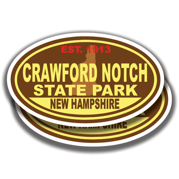 CRAWFORD NOTCH STATE PARK DECALs New Hampshire 2 Stickers Bogo