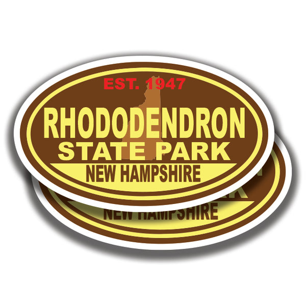 RHODODENDRON STATE PARK DECALs New Hampshire 2 Stickers Bogo